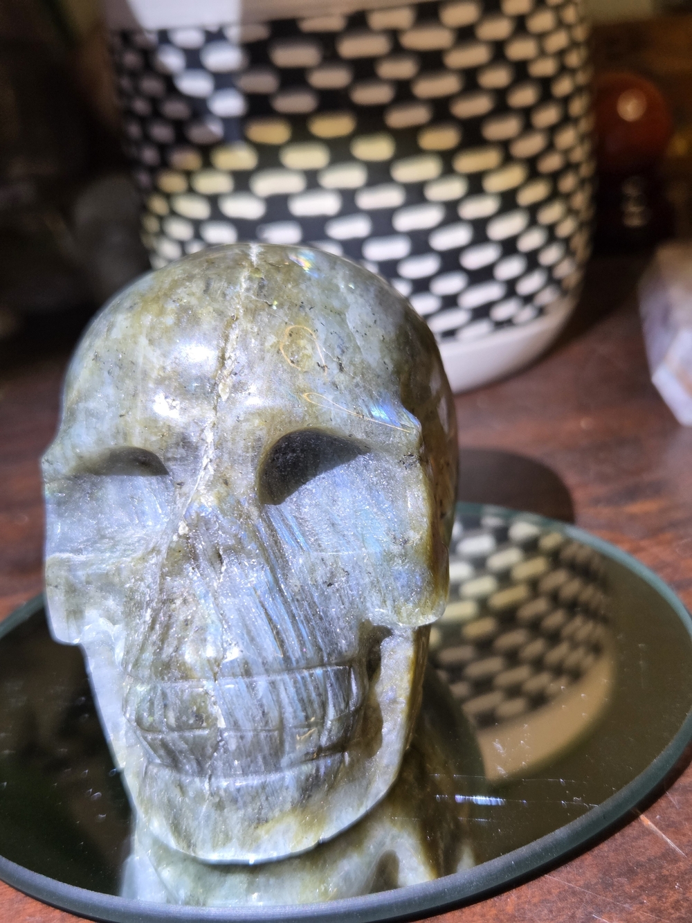Labradorite Carved Skull - Picture 16 of 16